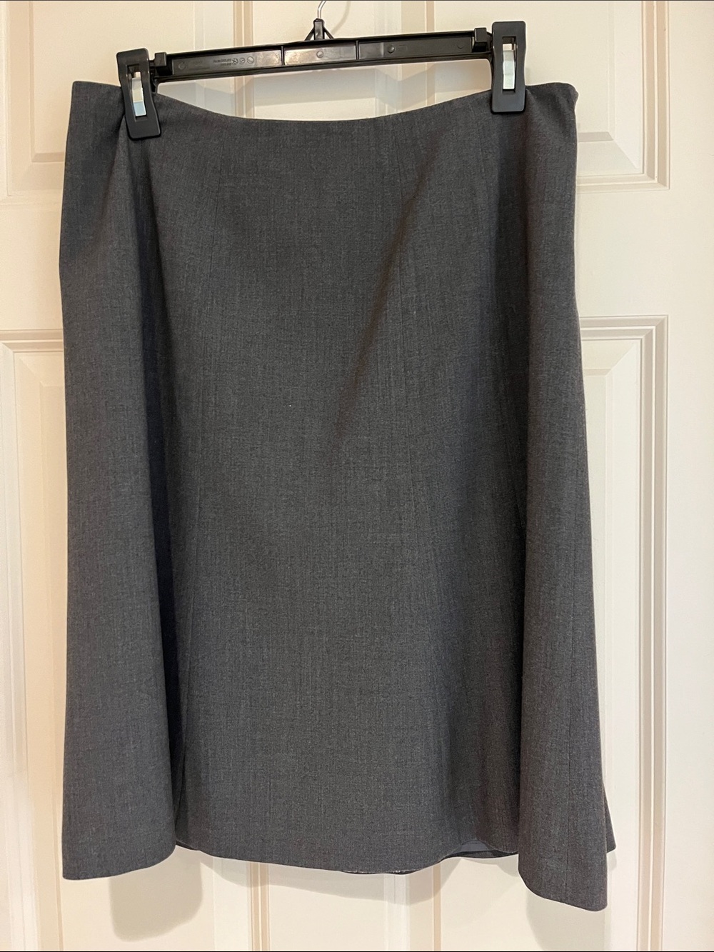Calvin Klein Classic A-line Skirt in Charcoal Gray